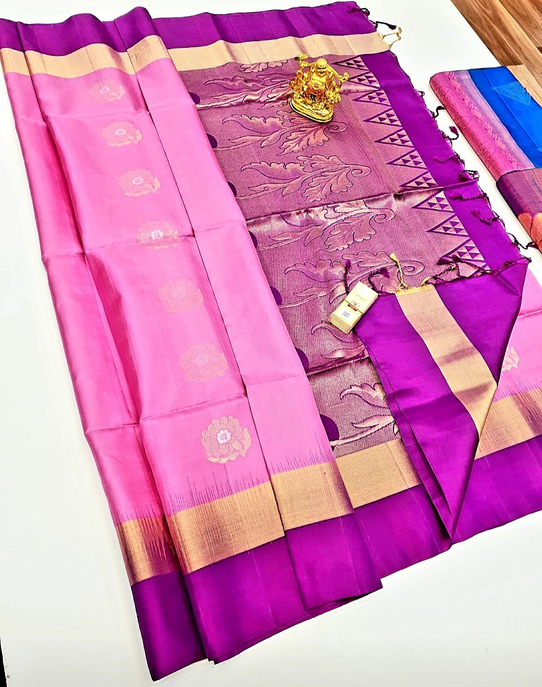 Pure Kanchipuram Silk Saree #KAN 116 (Pink & Purple) - Simply Sarees ...