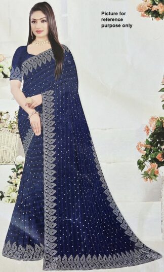 Fancy Saree #SAL 001 (Navy Blue)