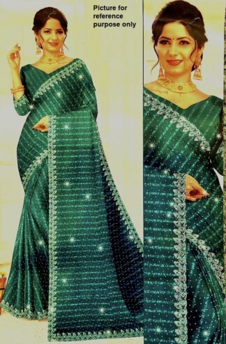 Fancy Saree #SAL 004 (Forest Green)