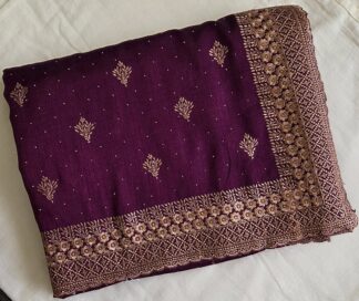 Fancy Saree #SIH 004 (Wine)