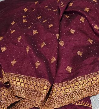 Fancy Saree #SIH 004 (Wine)