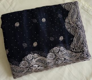 Fancy Saree #SIH 007 (Night Blue)