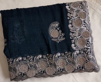 Fancy Saree #SIH 012 (Night Green)