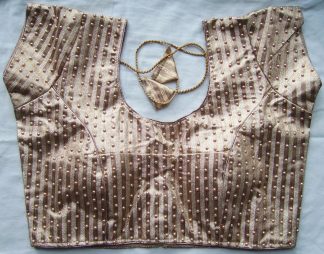 Pearl Work Saree Blouse - Gold (#BL33)