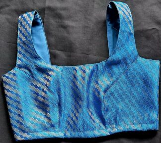 Turquoise Blue Saree Blouse - (#BL136)