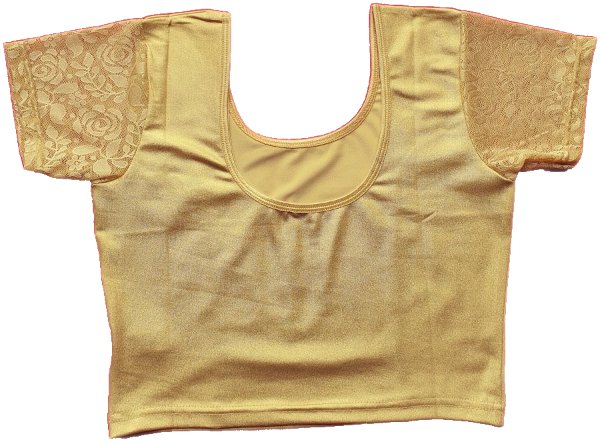 Sari blouse readymade, Lycra Stretchable Short sleeve saree blouse, Gold,  Medium : : Clothing, Shoes & Accessories