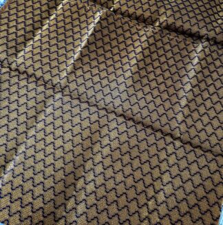 Brocade Saree Blouse Material #SBM 08 (Navy Blue Design 1)