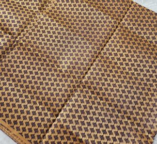 Brocade Saree Blouse Material #SBM 10 (Navy Blue Design 2)