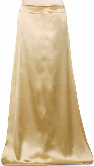Women's Satin Petticoat Saree Underskirt Sari (Yellow)